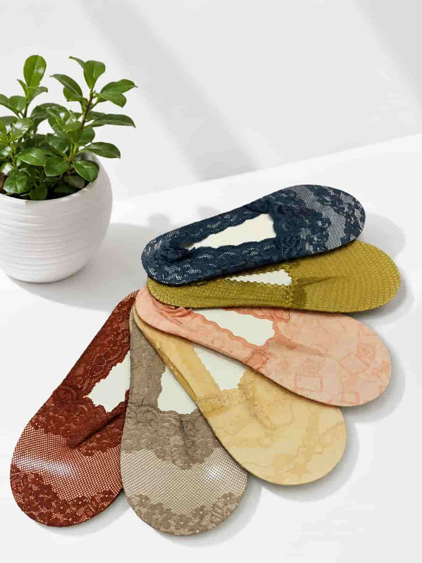 Women's lace and guipure low-cut socks