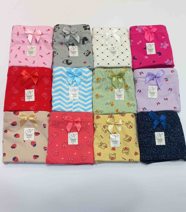 High-Quality Patterned Women's Cotton Panties | Sizes L to 3XL