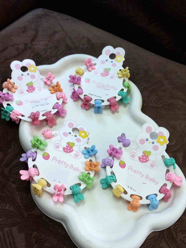 Colorful Mini Hair Clips for Kids | Pack of 10