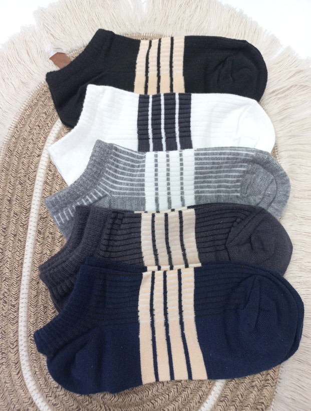Women's Mid-Crew Striped Socks | Cotton & Perfect for Everyday Wear
