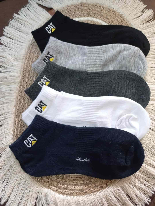 Men’s CAT Cotton Ankle Socks | Sizes 40–44